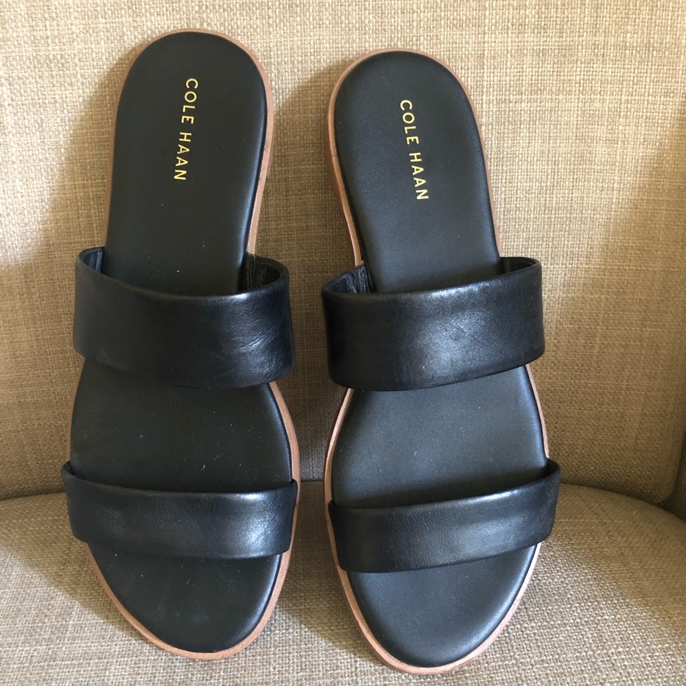 Cole Haan leather flat sandals